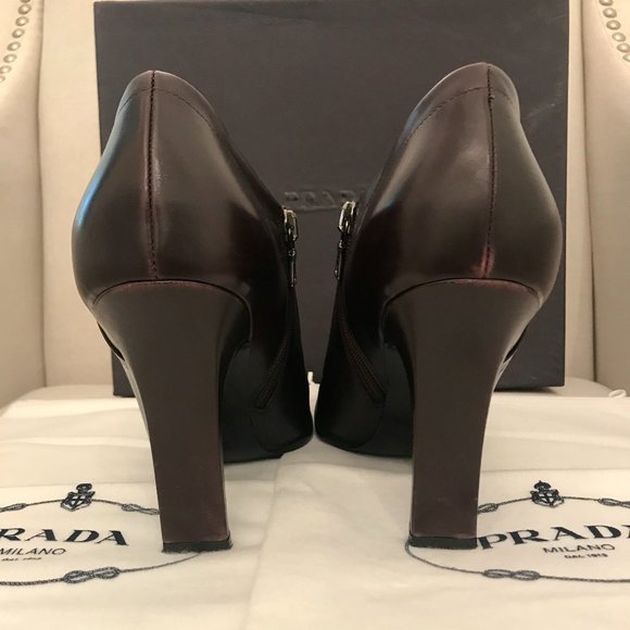 Prada Leather Ankle Boots - Picture 3 of 4